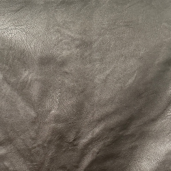 Topshop Faux Leather Mini Skirt with Side Slit - Picture 6 of 14